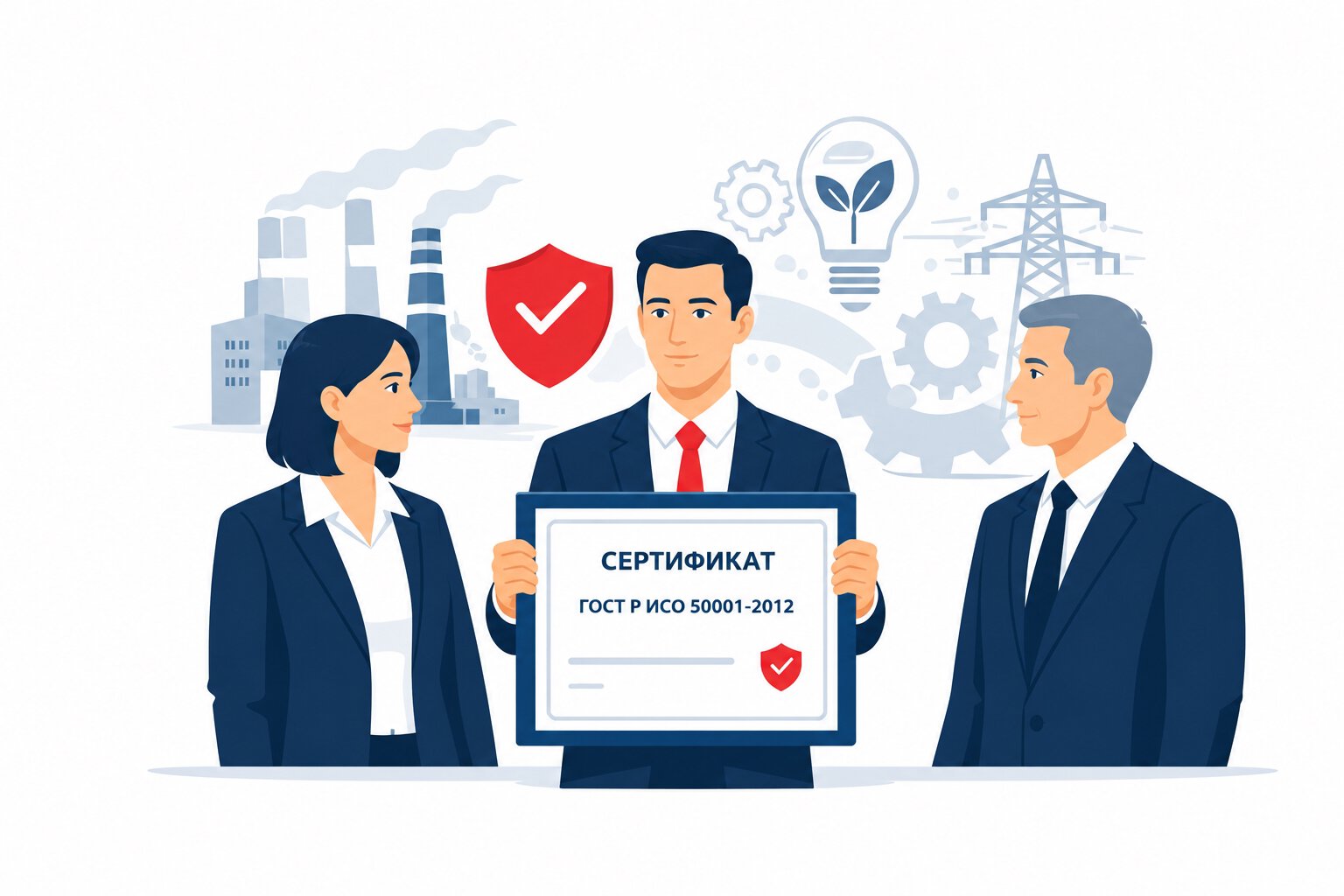 Оформление сертификата ГОСТ Р ИСО 50001-2012 в Хадыженске и по всему Апшеронскому району Краснодарского края